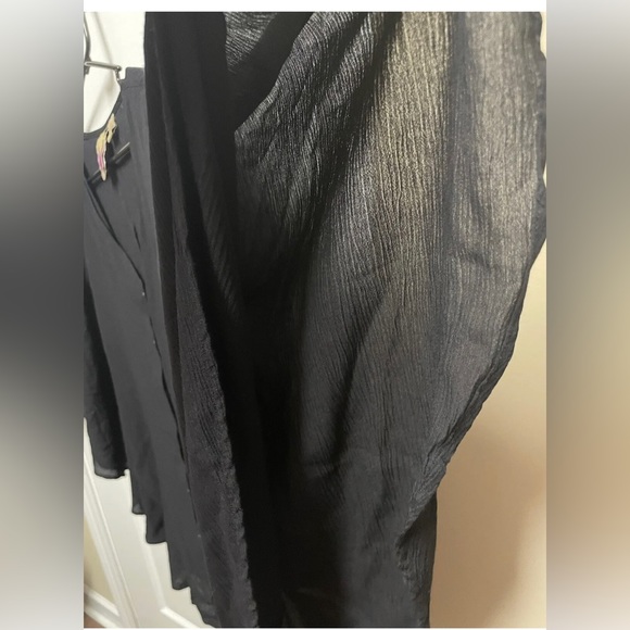 Original Anthony Large Black Poncho Shirt Nwot Sleeves Boho - Picture 7 of 11